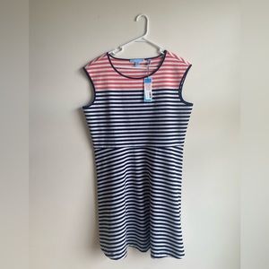 Draper James Striped Knit Pointe A-Line Dress NWT, Size XL